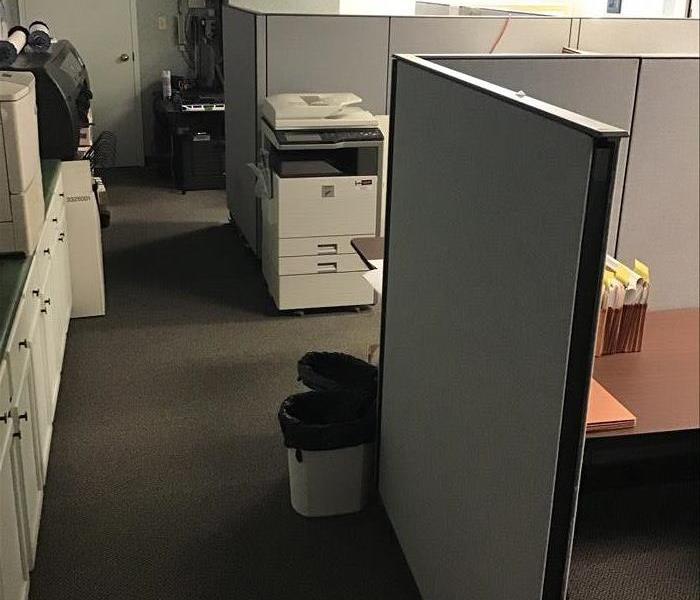 cubical and copy machine dry, no water